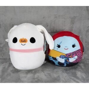 Squishmallows 8" The Nightmare Before Christmas Sally & Zero Lot Of 2 NWT